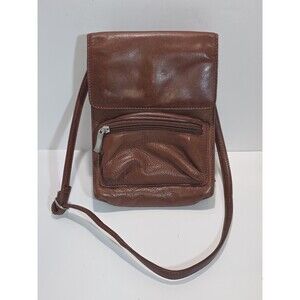 Osgoode Marley Travel Bag Camel Brown Leather Crossbody Pocket